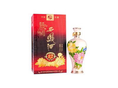 国花瓷西凤酒国色天香12年45度500mll