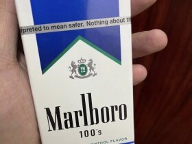 万宝路(美产硬蓝薄荷 Smooth 100S)